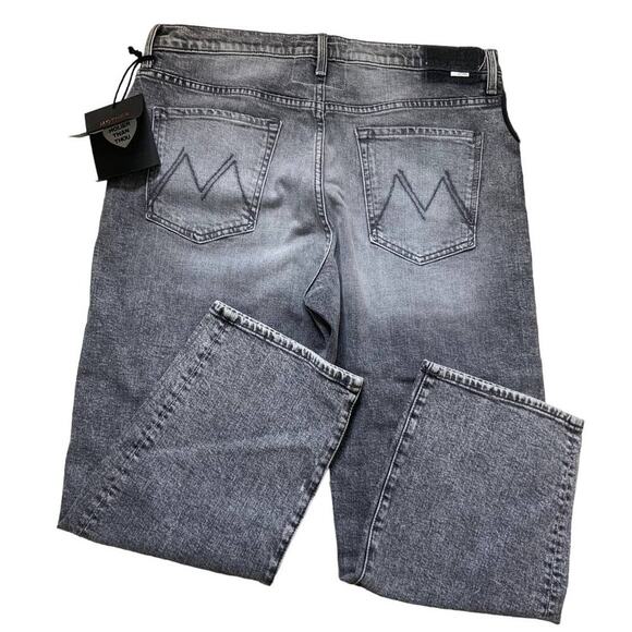 Mother Superior Jeans Womens 33x25 The Ditcher Crop Show Acid Wash Streetwear - Picture 3 of 16